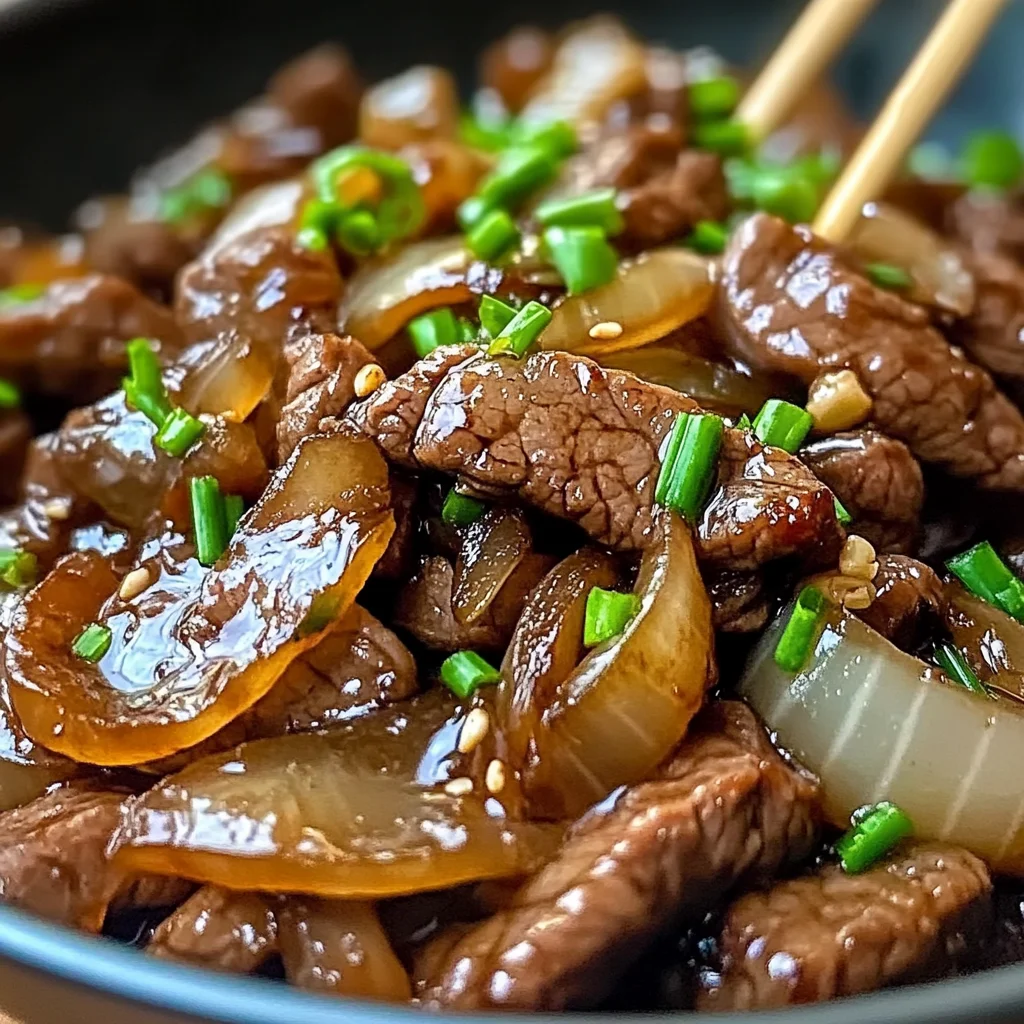 Bœuf Sauté aux Oignons : découvrez une recette savoureuse !