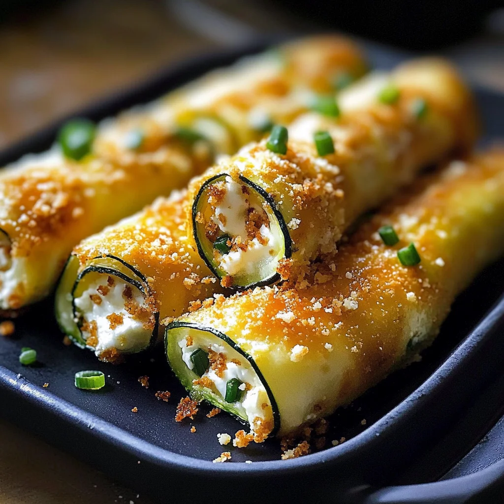 Cigares de Courgettes Croustillants au Fromage Feta et Mozzarella