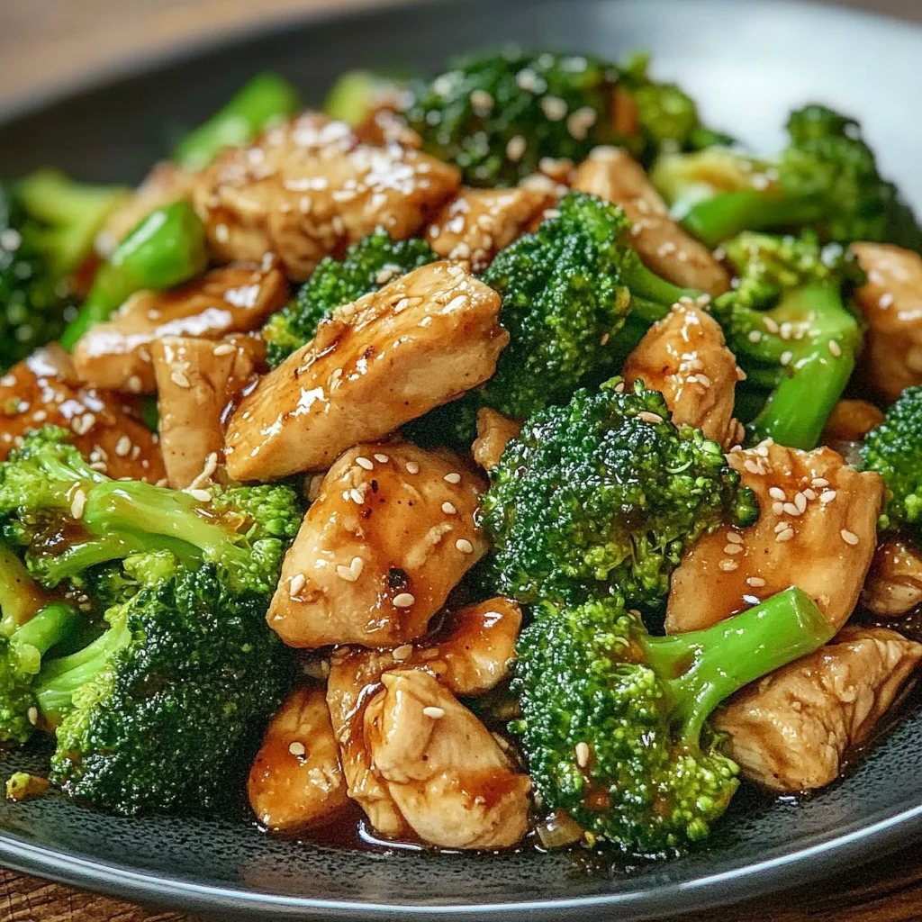 Poulet sauté au brocoli